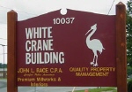 [White Crane Sign]