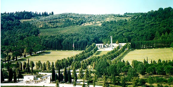 [Florence American Cemetery and Memorial site in Italy]